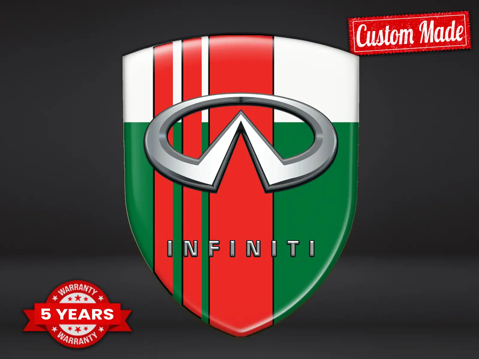 Infiniti Harzaufkleber Racing Finish Edles Badge Design
